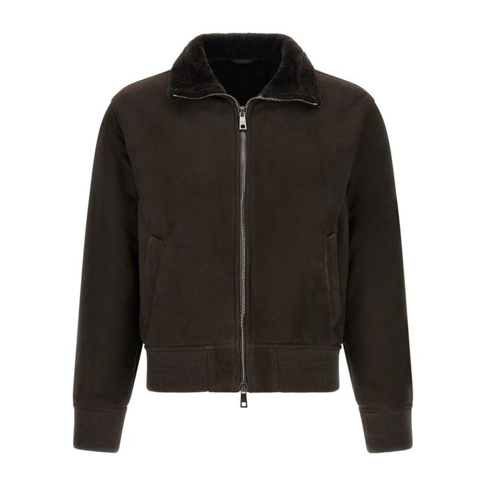 Giorgio Brato Men's Suede Bomber Jacket